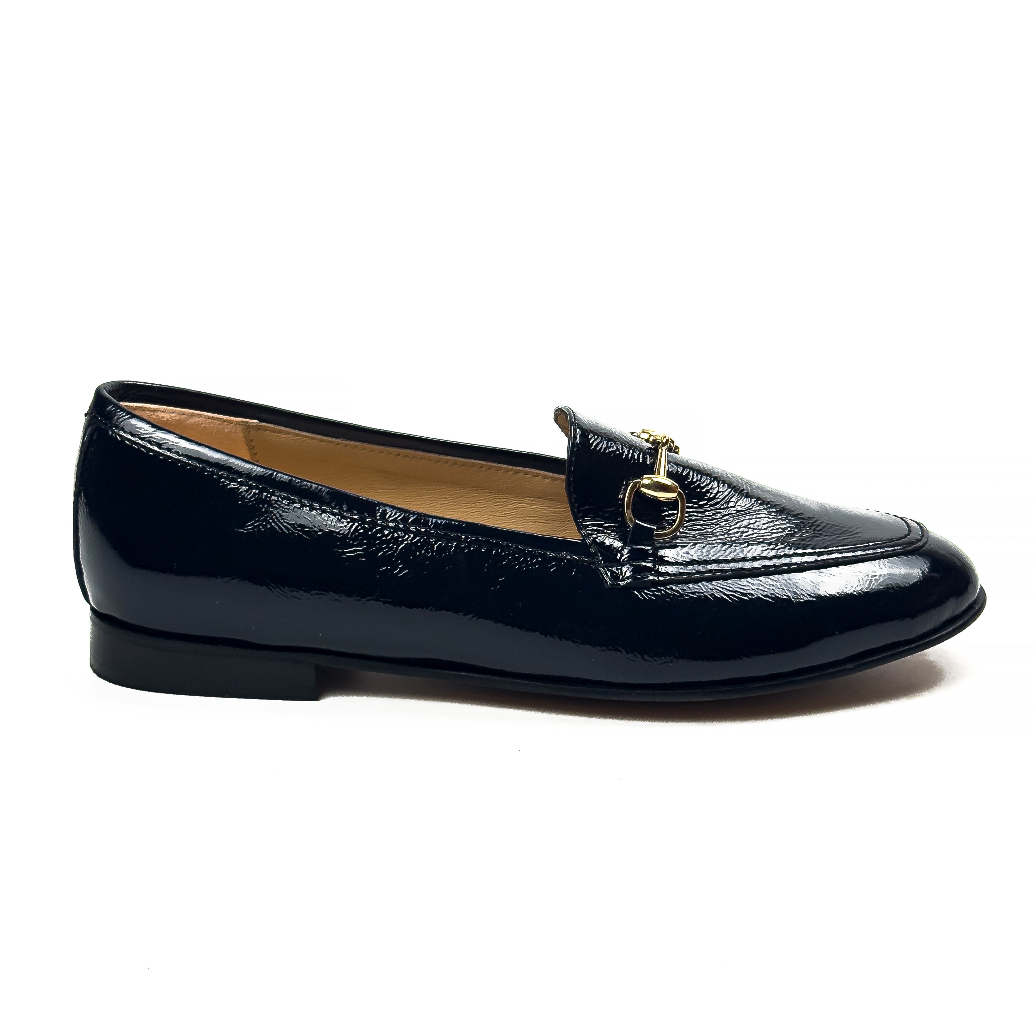 Mocassins Classiques pour Femme en Vrai Cuir Verni