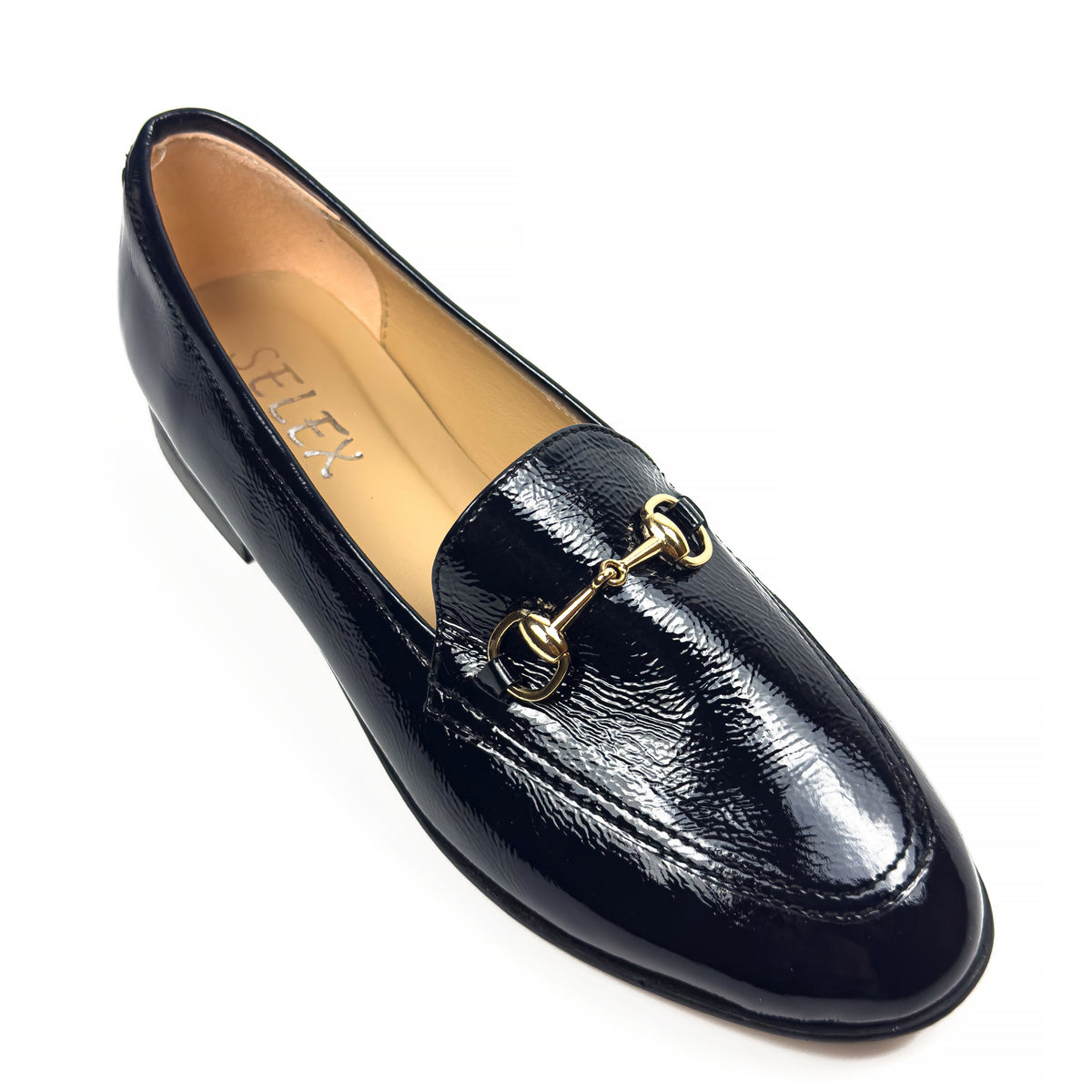 Mocassins Classiques pour Femme en Vrai Cuir Verni