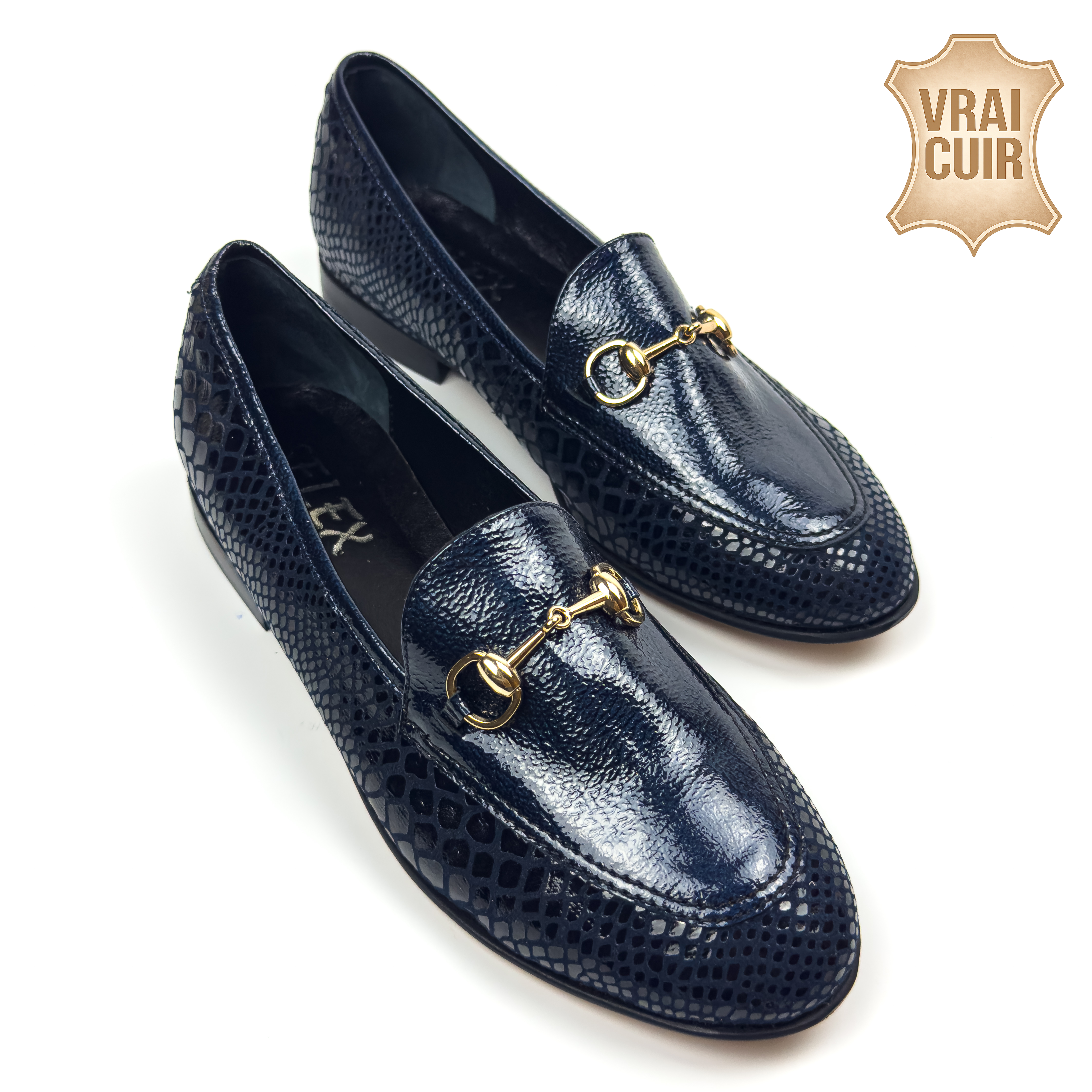 Mocassins à Mors en Vrai Cuir pour Femme