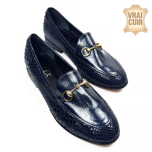 Mocassins à Mors en Vrai Cuir pour Femme