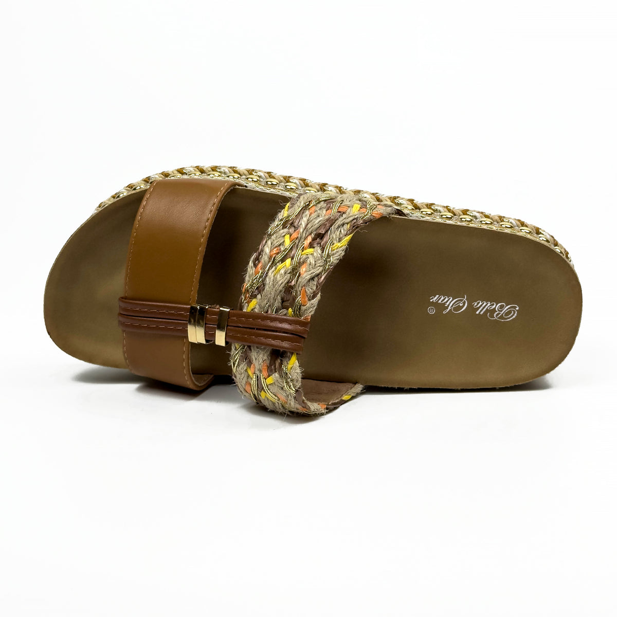 Sandales Mules à Plateforme Style Bohème Chic