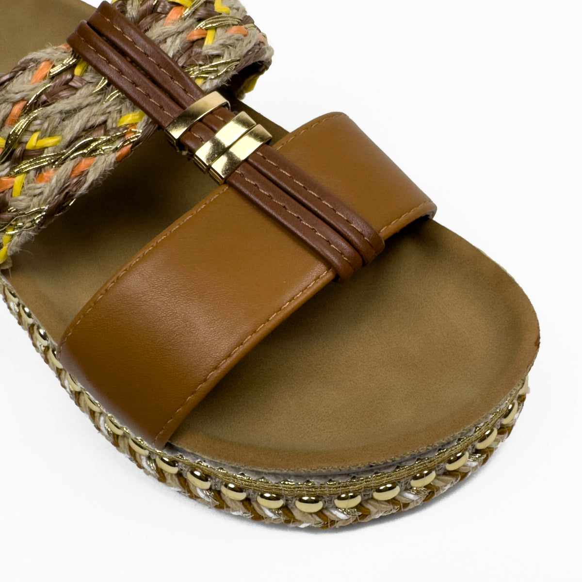 Sandales Mules à Plateforme Style Bohème Chic