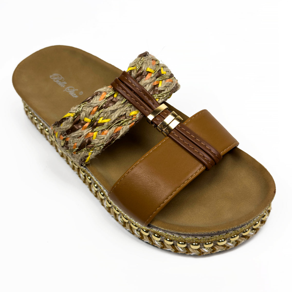 Sandales Mules à Plateforme Style Bohème Chic