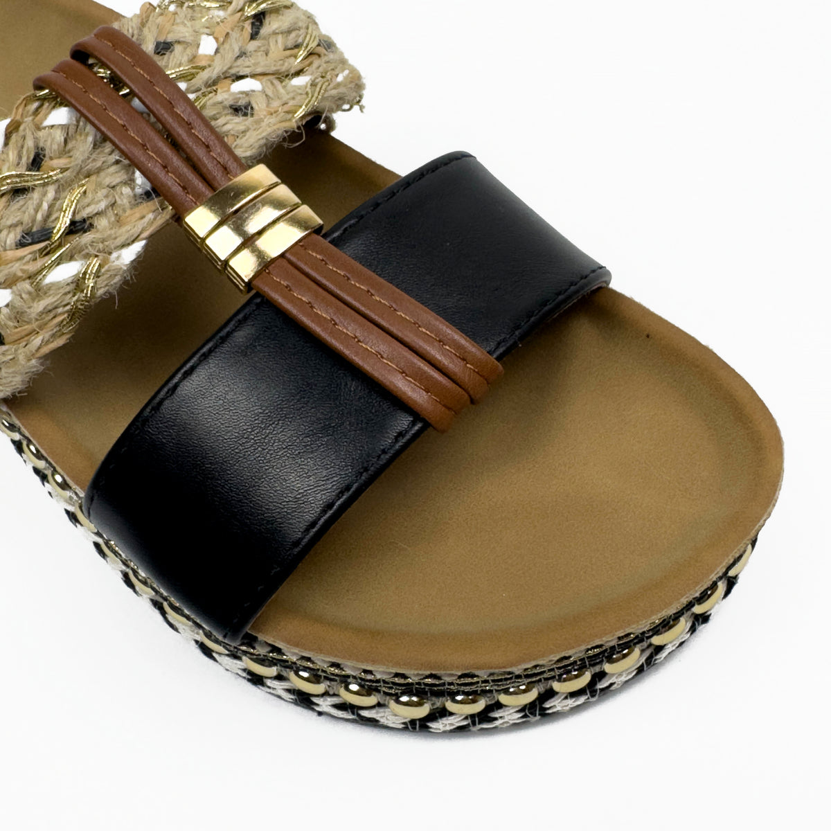 Sandales Mules à Plateforme Style Bohème Chic