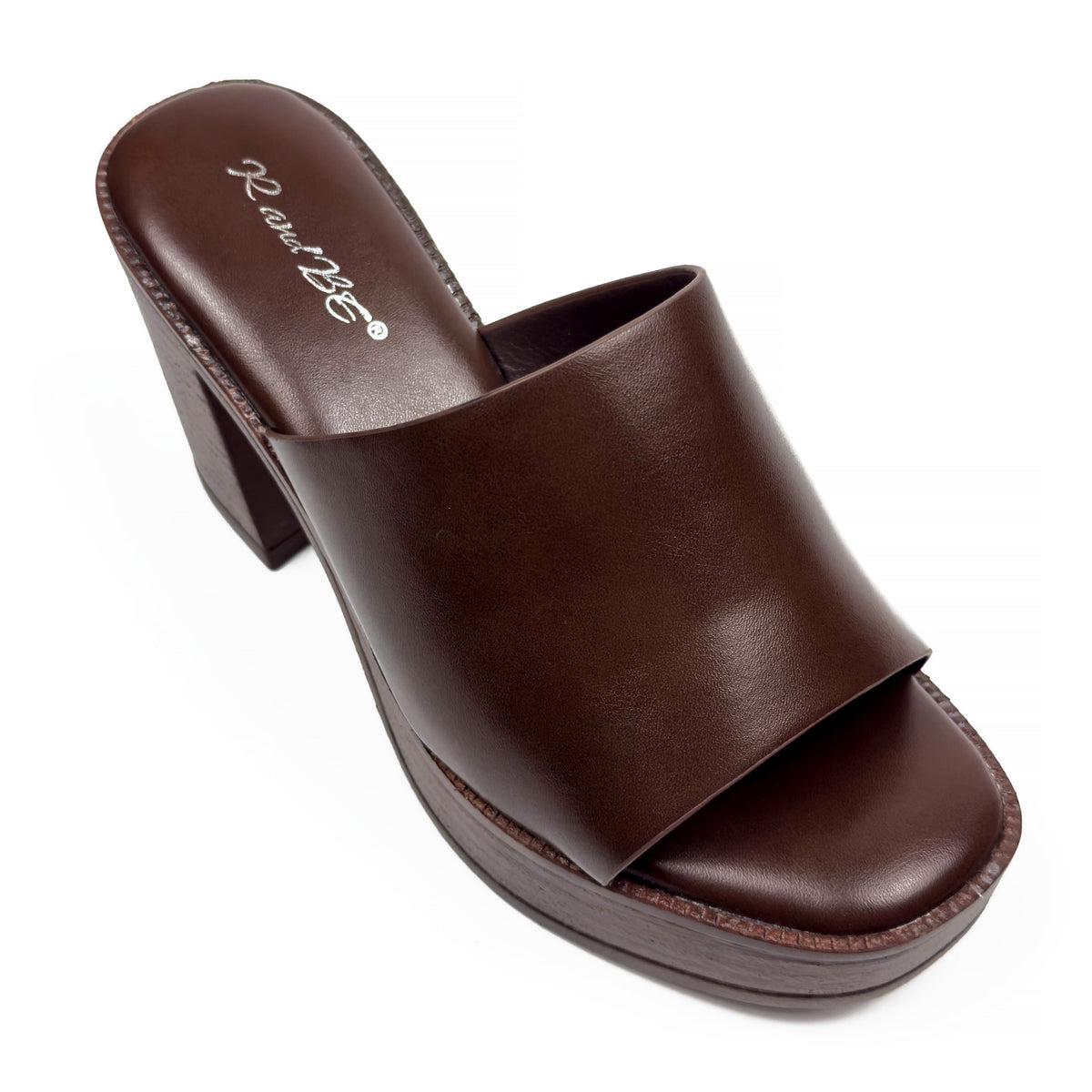 Sandales Mules à Talon Haut et Plateforme