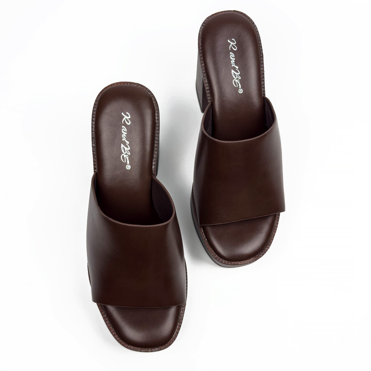 Sandales Mules à Talon Haut et Plateforme