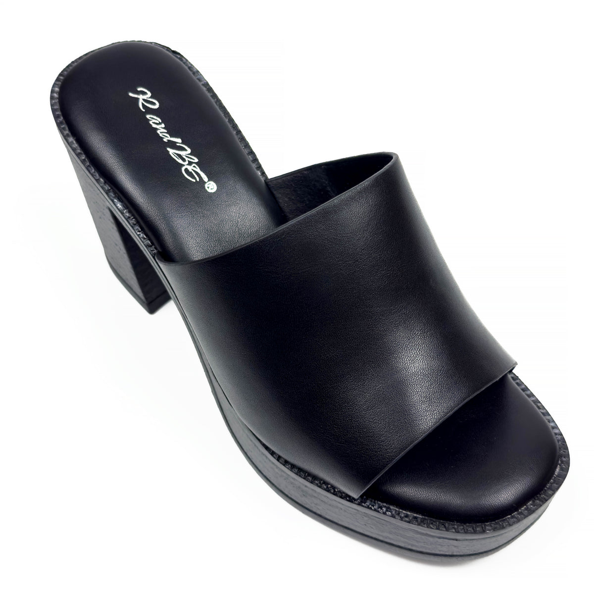 Sandales Mules à Talon Haut et Plateforme