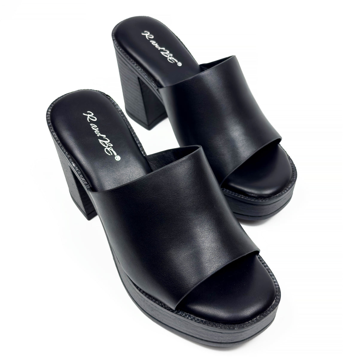 Sandales Mules à Talon Haut et Plateforme