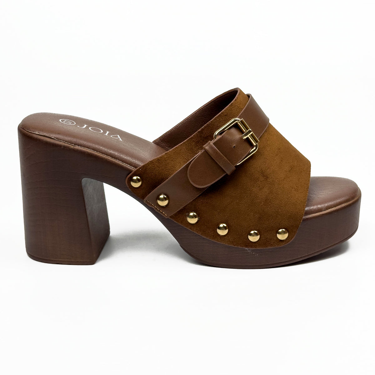 Sandales Mules à Talon Style Sabot Vintage