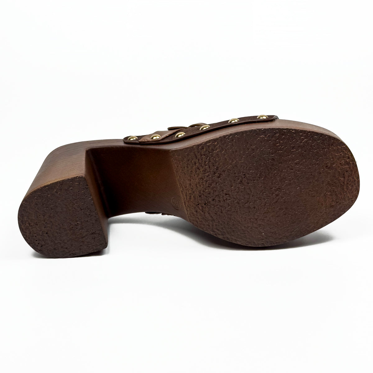 Sandales Mules à Talon Style Sabot Vintage