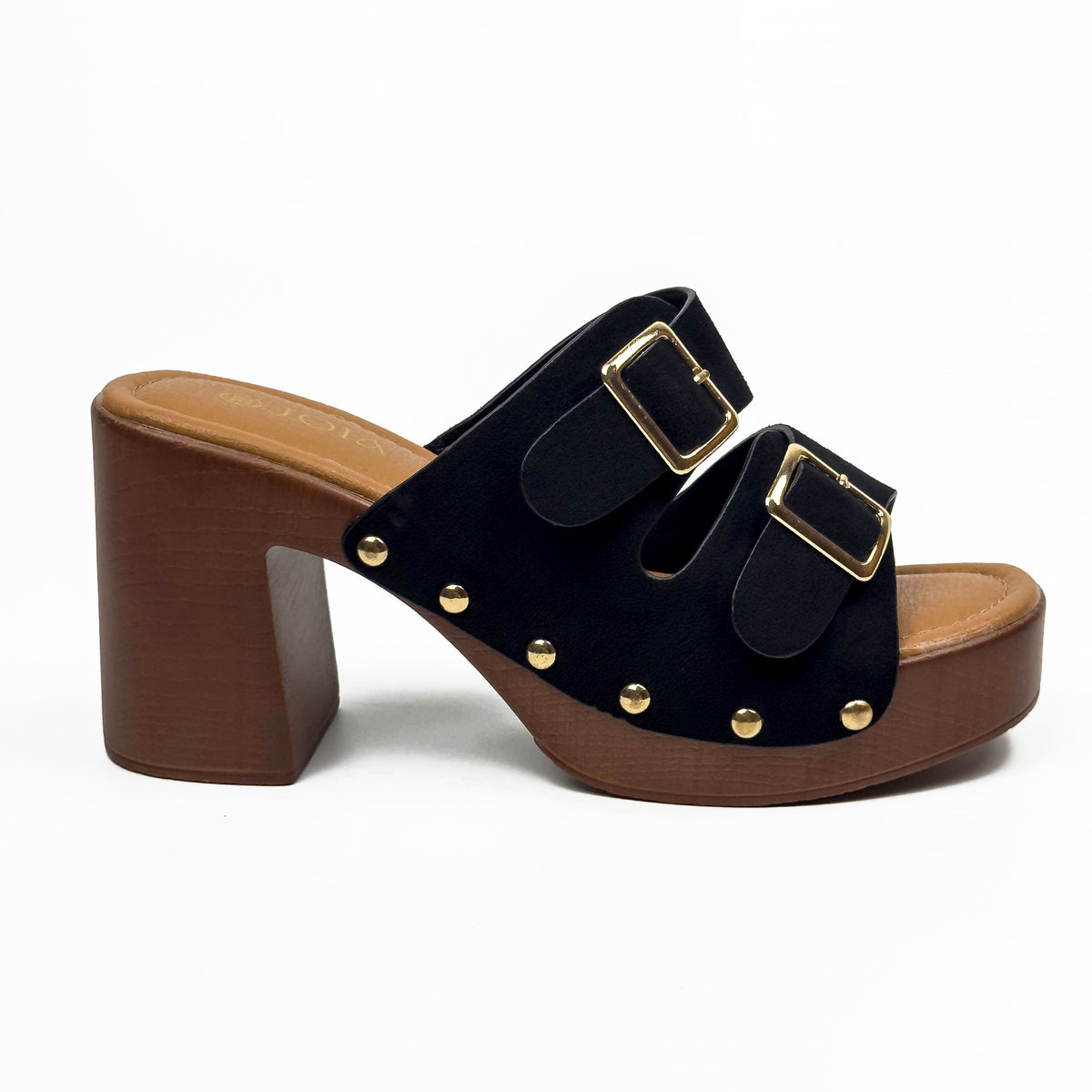 Sandales à Talon Style Sabot Vintage