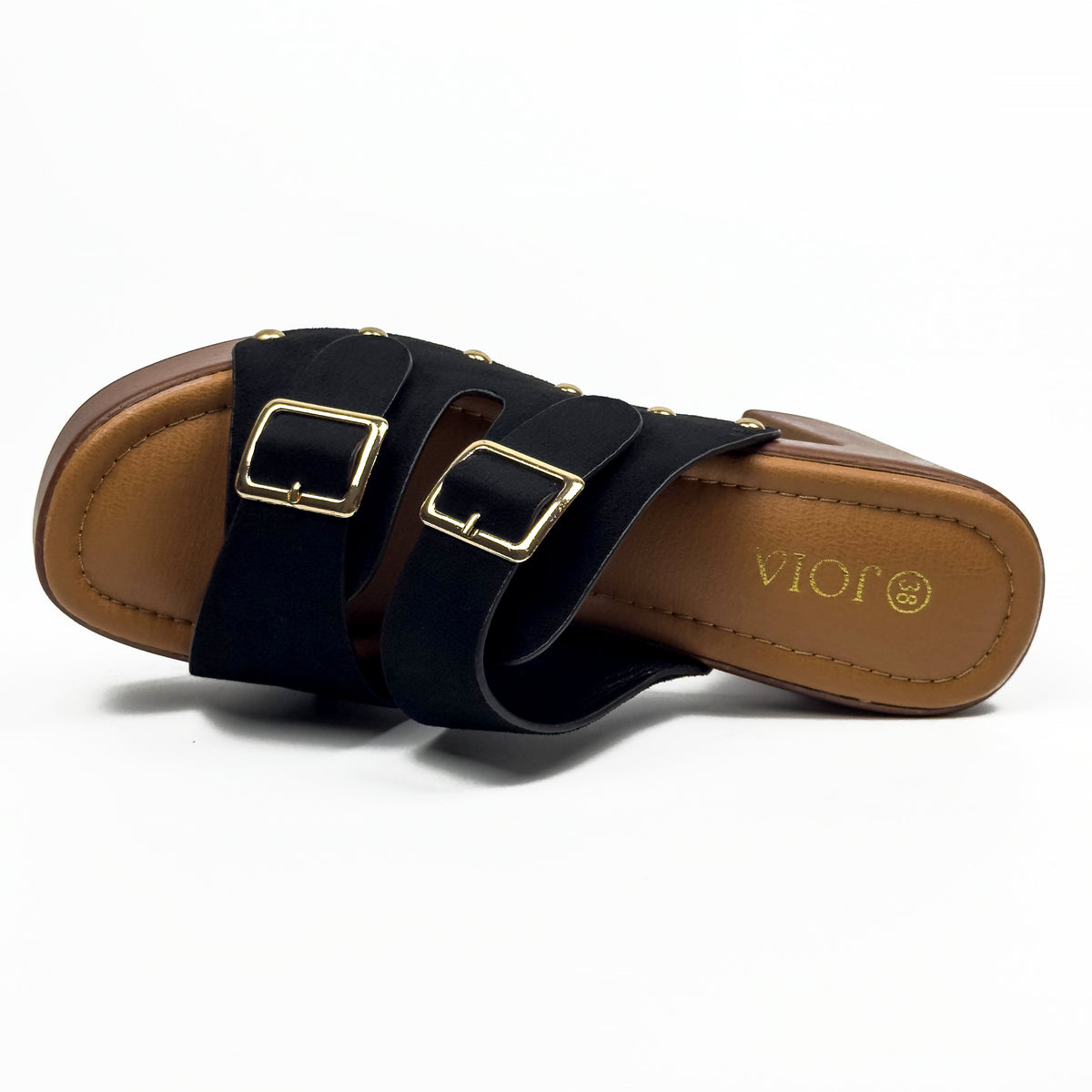 Sandales à Talon Style Sabot Vintage