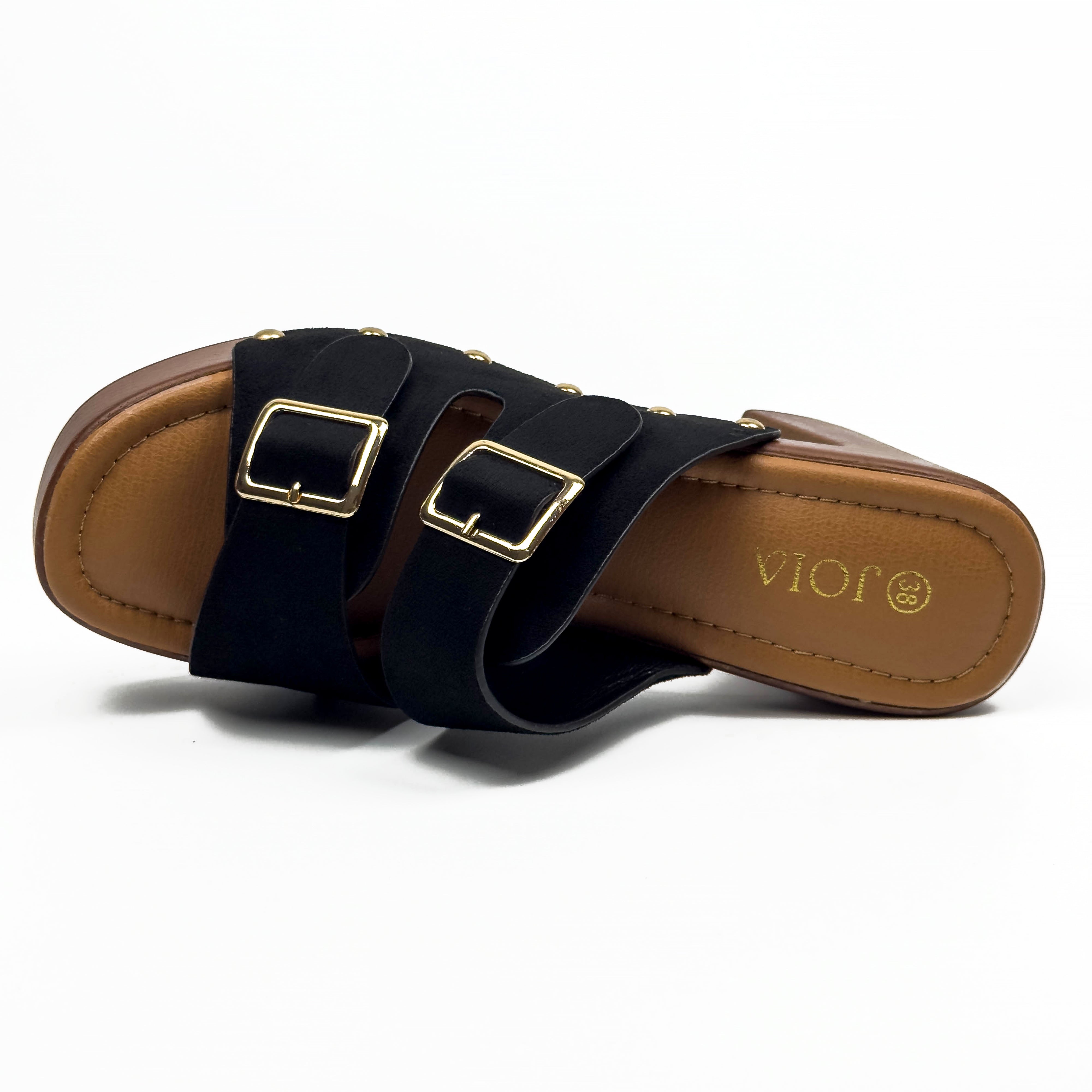 Sandales à Talon Style Sabot Vintage