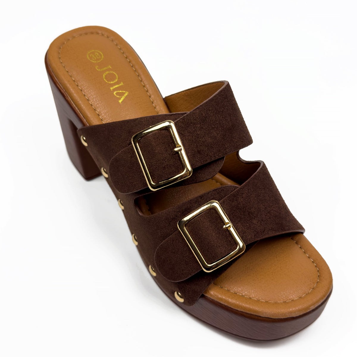 Sandales à Talon Style Sabot Vintage