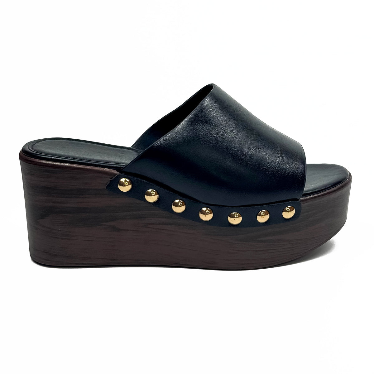 Mules Compensées Style Sabot