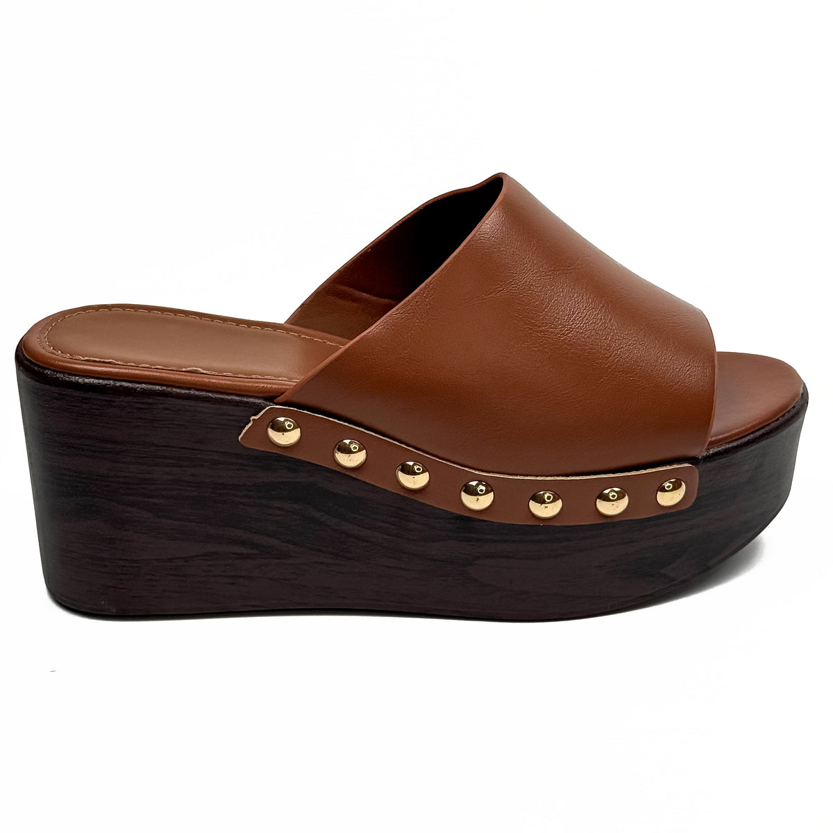 Mules Compensées Style Sabot