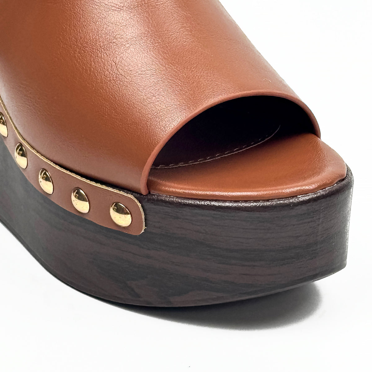 Mules Compensées Style Sabot
