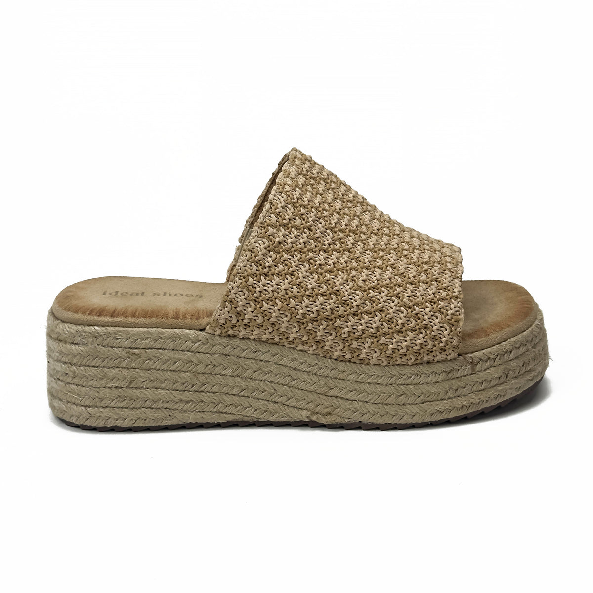 Sandales Compensées Style Espadrille