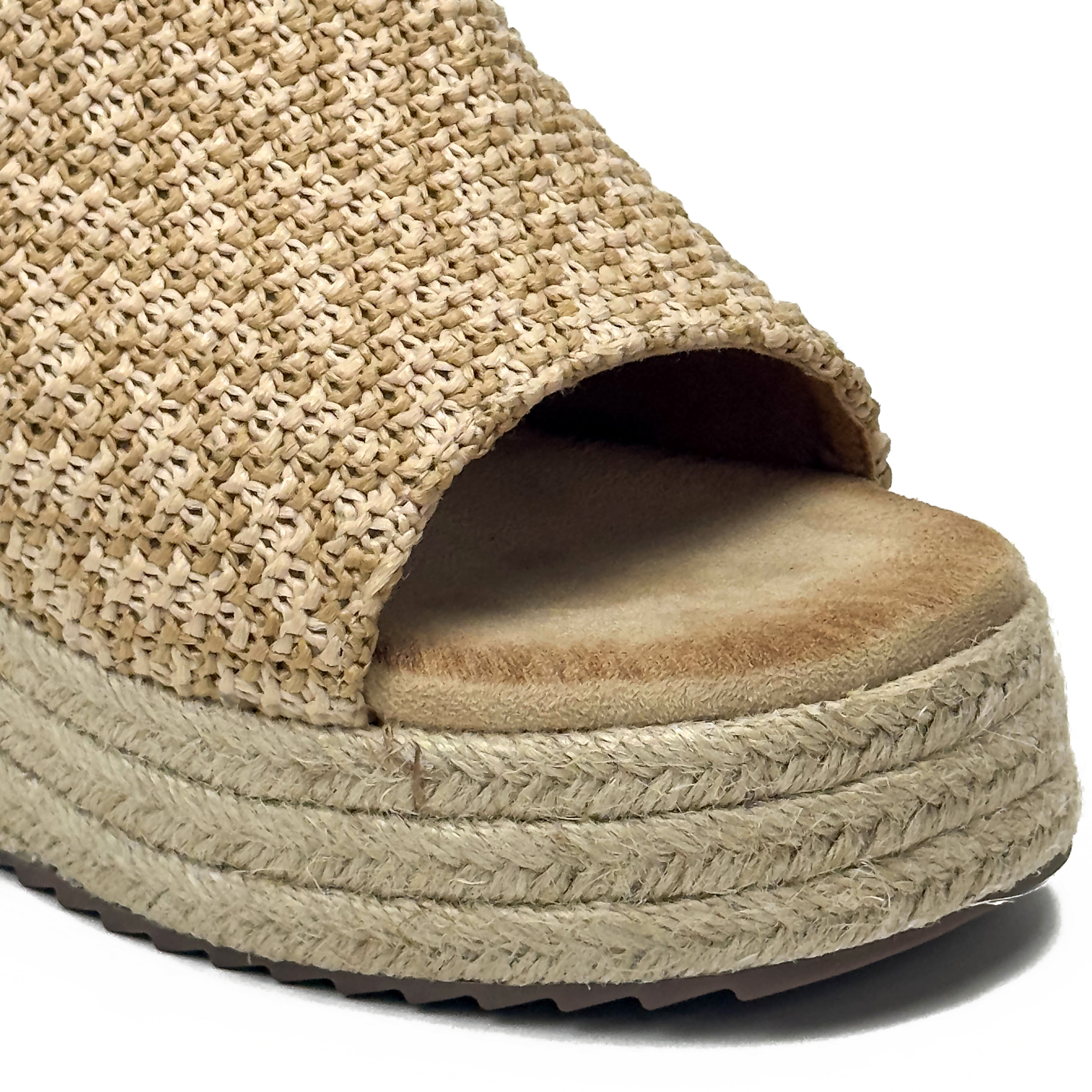 Sandales Compensées Style Espadrille