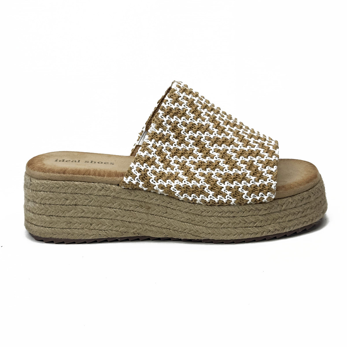 Sandales Compensées Style Espadrille
