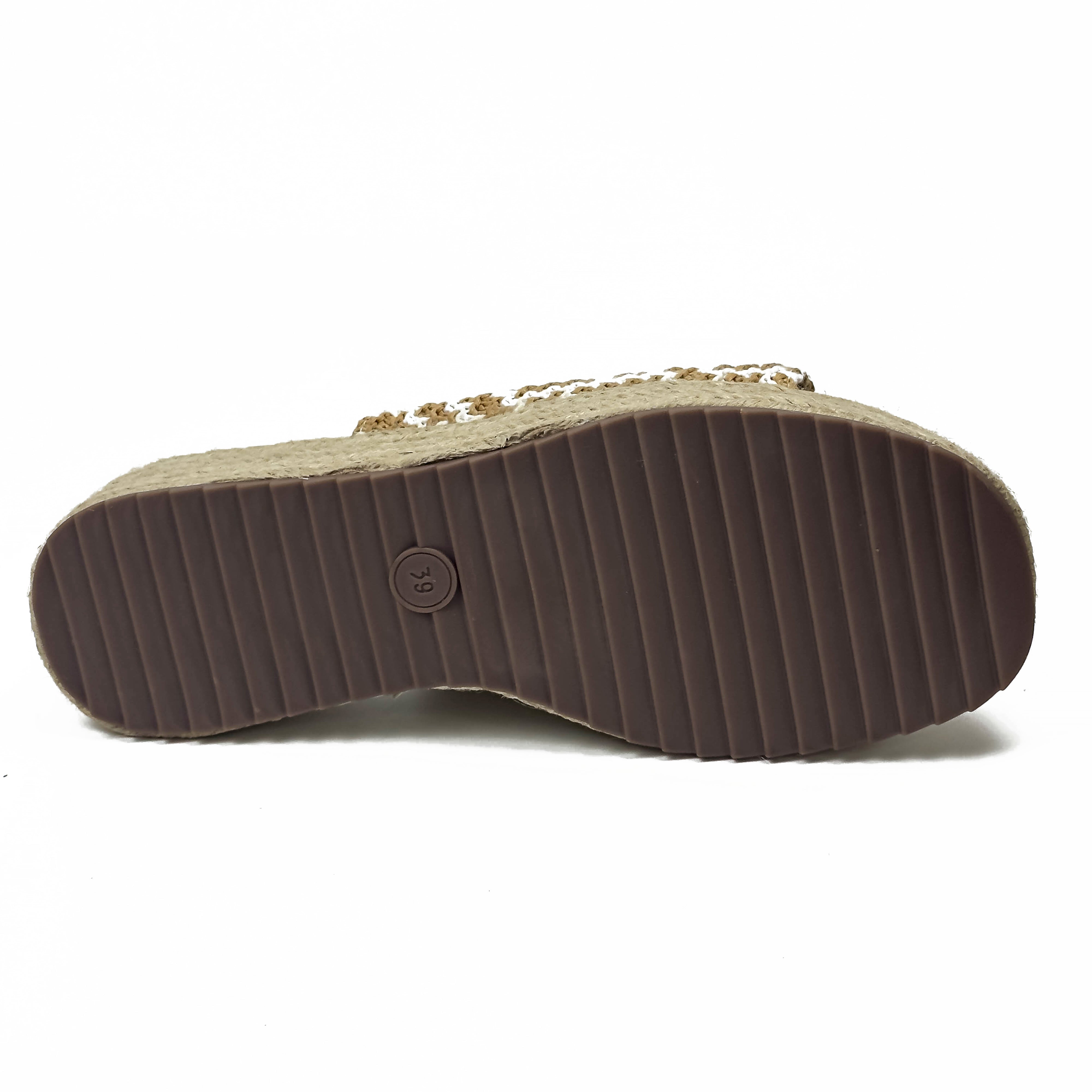 Sandales Compensées Style Espadrille