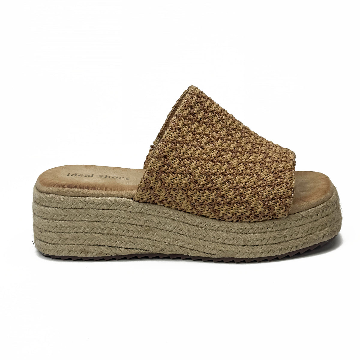 Sandales Compensées Style Espadrille