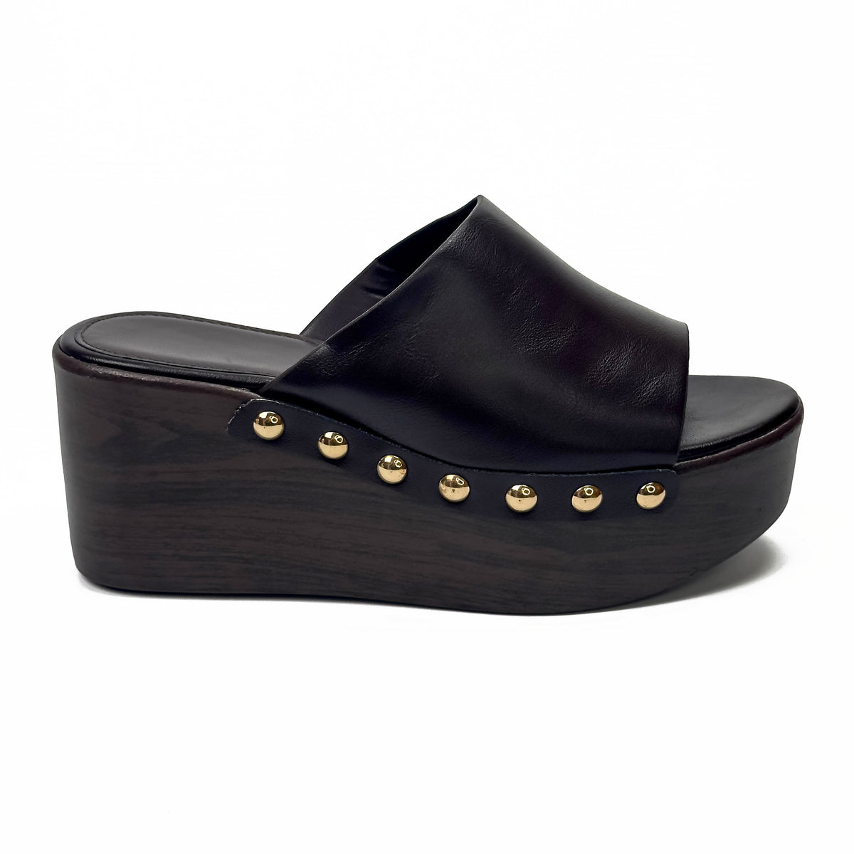 Mules Compensées Style Sabot