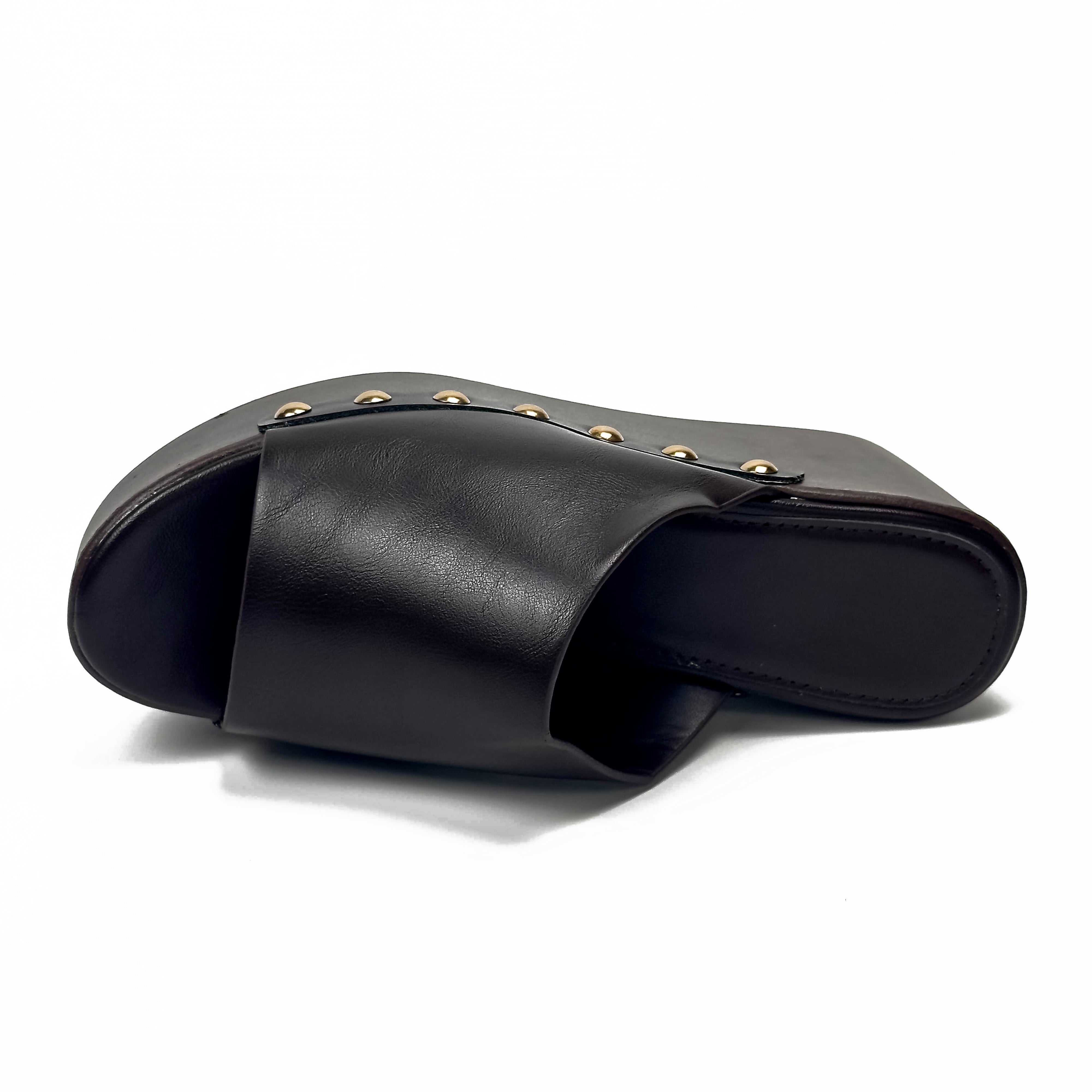 Mules Compensées Style Sabot