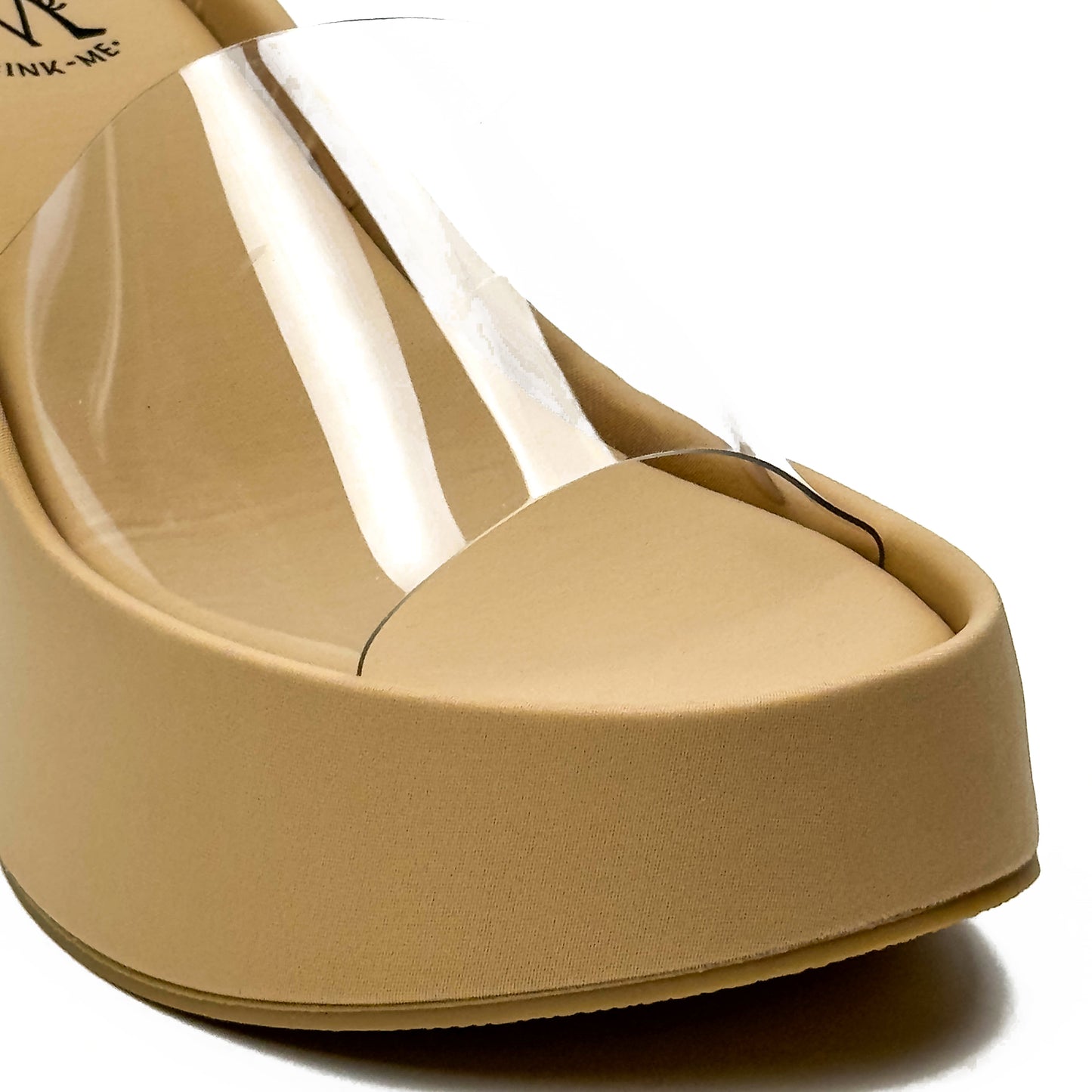 Sandales Compensées à Bride Transparente en PVC Style Y2K
