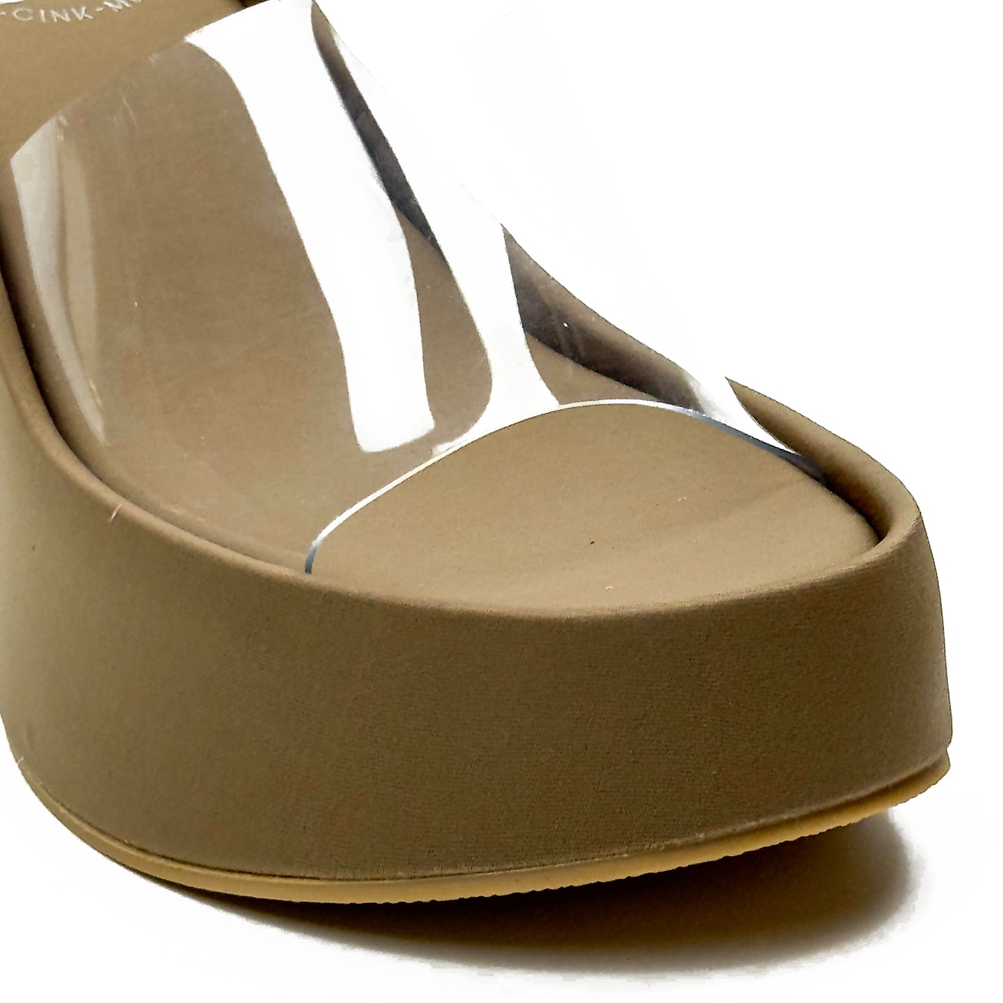Sandales Compensées à Bride Transparente en PVC Style Y2K
