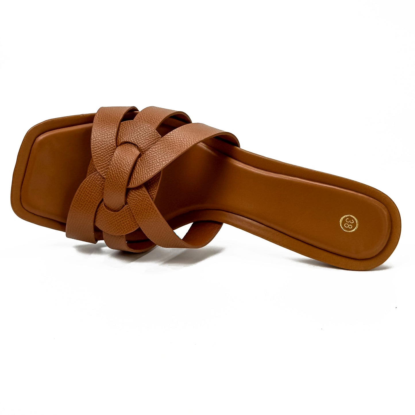 Sandales à Talon en Synthétique Texturé