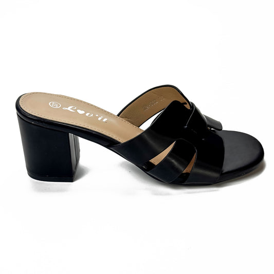Sandales Mules à Talon Épais