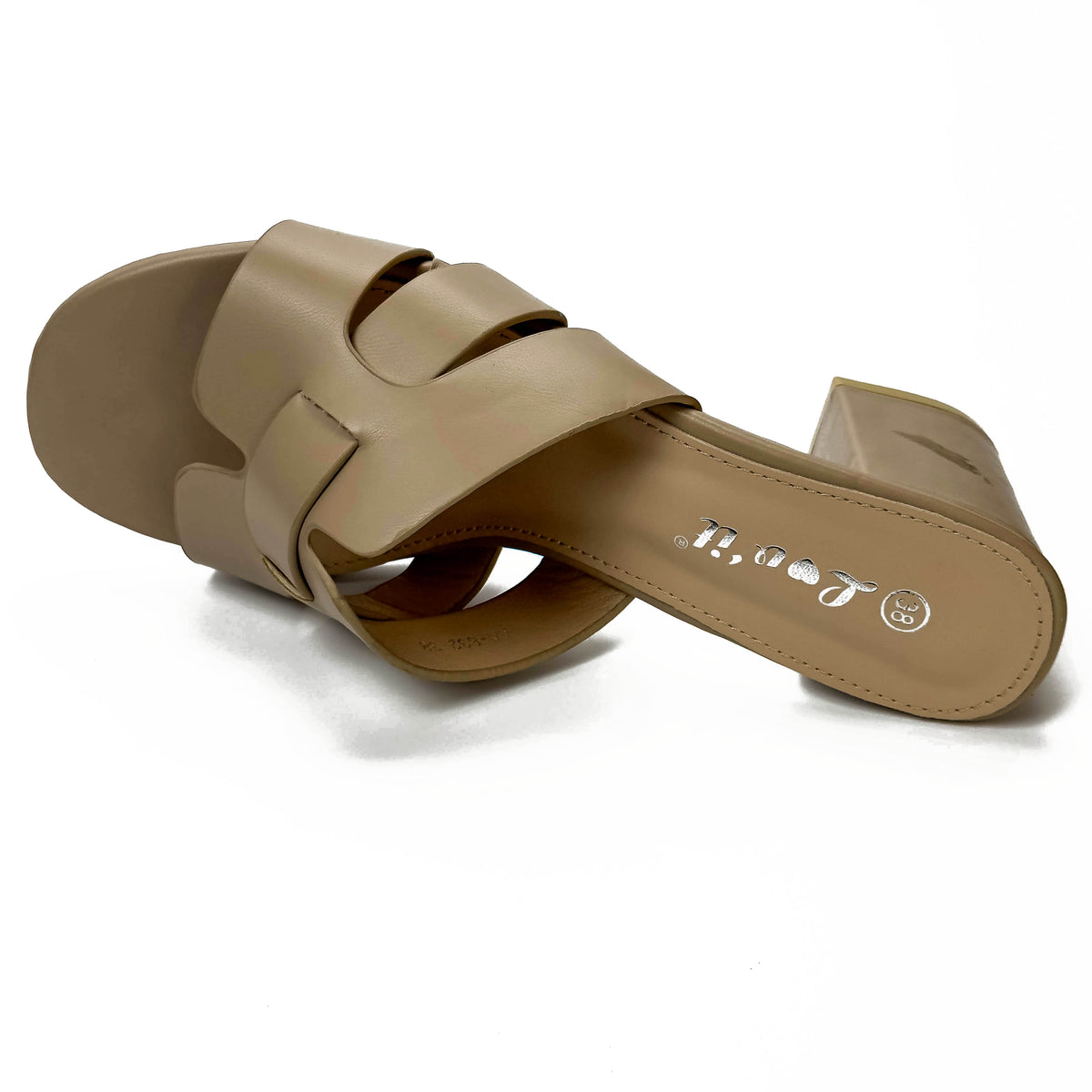 Sandales Mules à Talon Épais