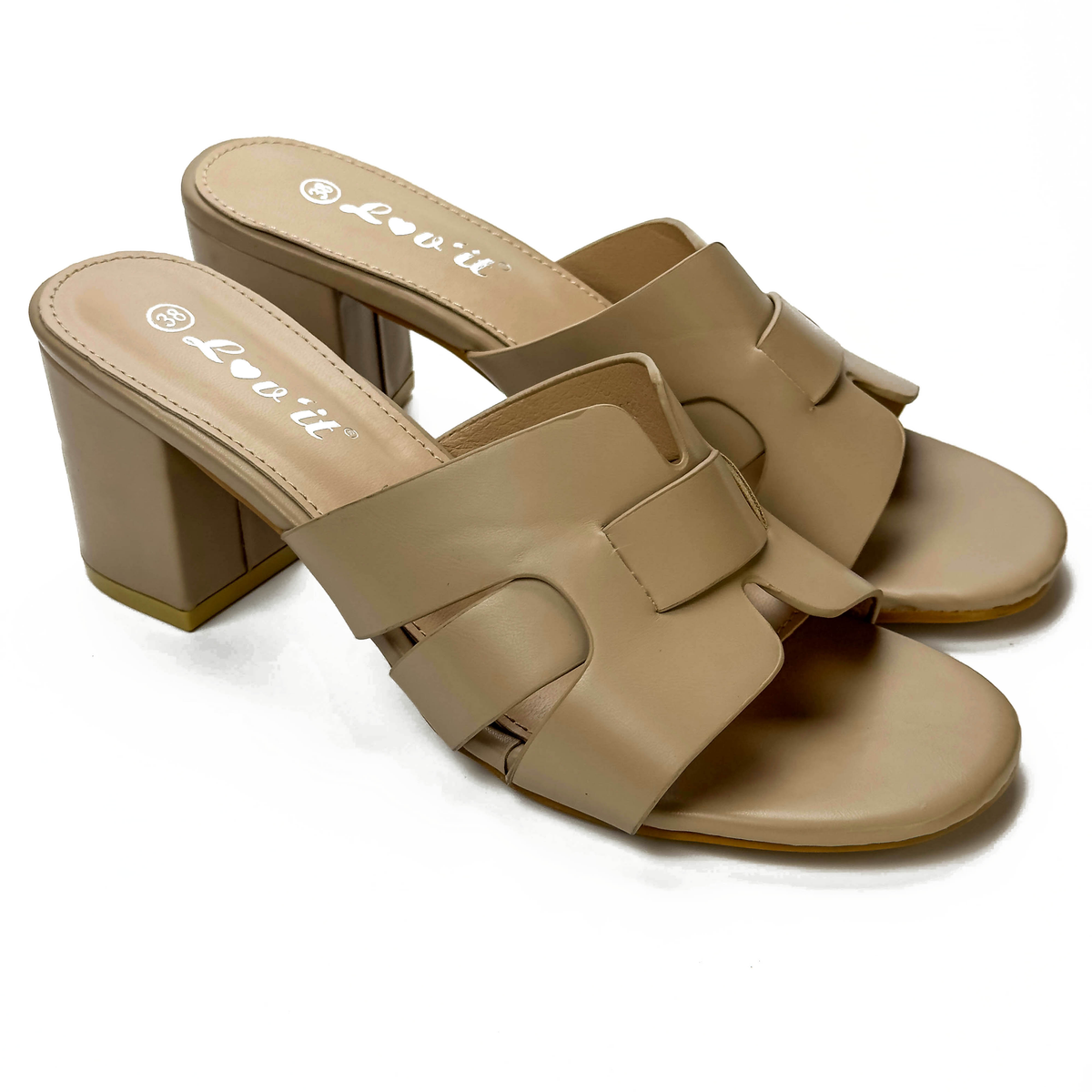 Sandales Mules à Talon Épais