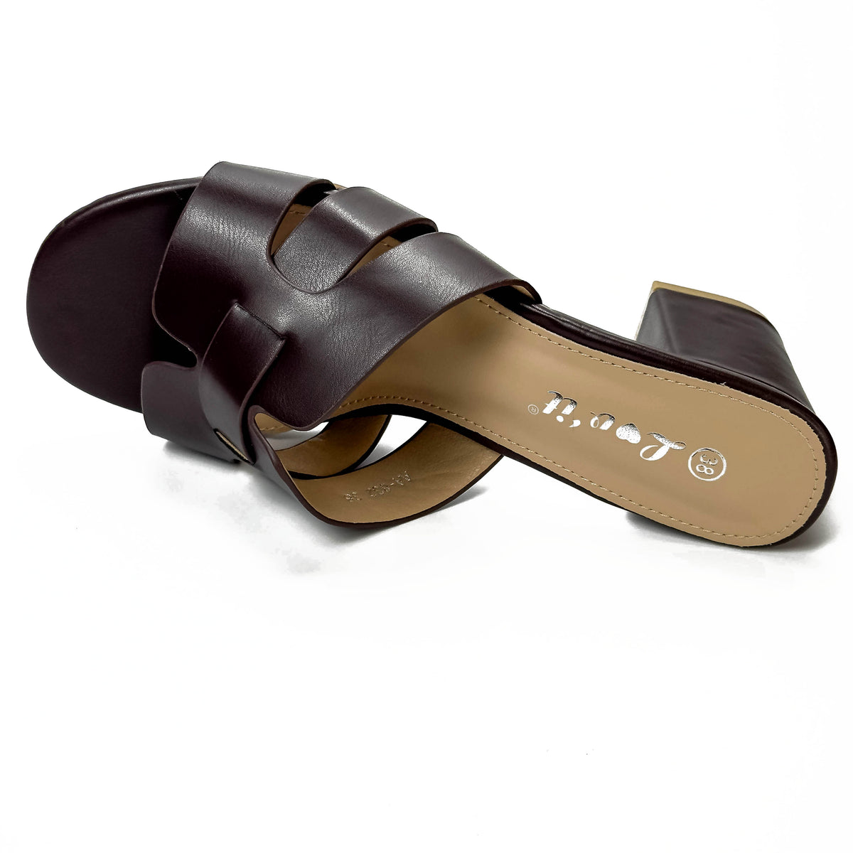 Sandales Mules à Talon Épais