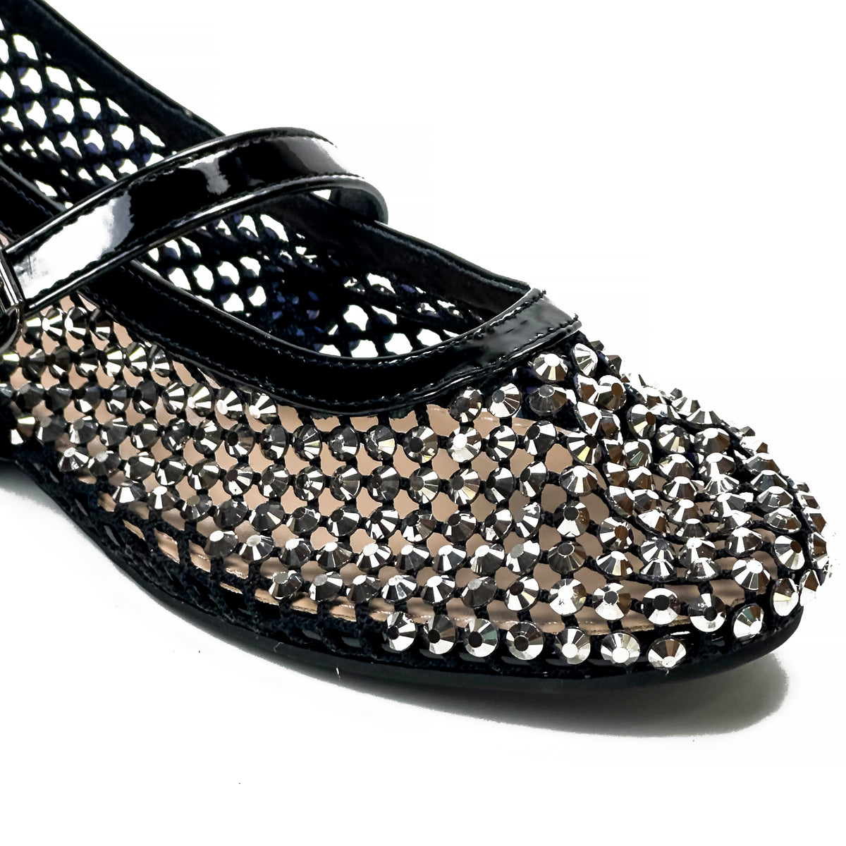 Ballerines Mary Jane à Strass