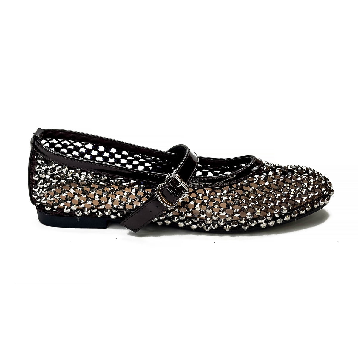 Ballerines Mary Jane à Strass