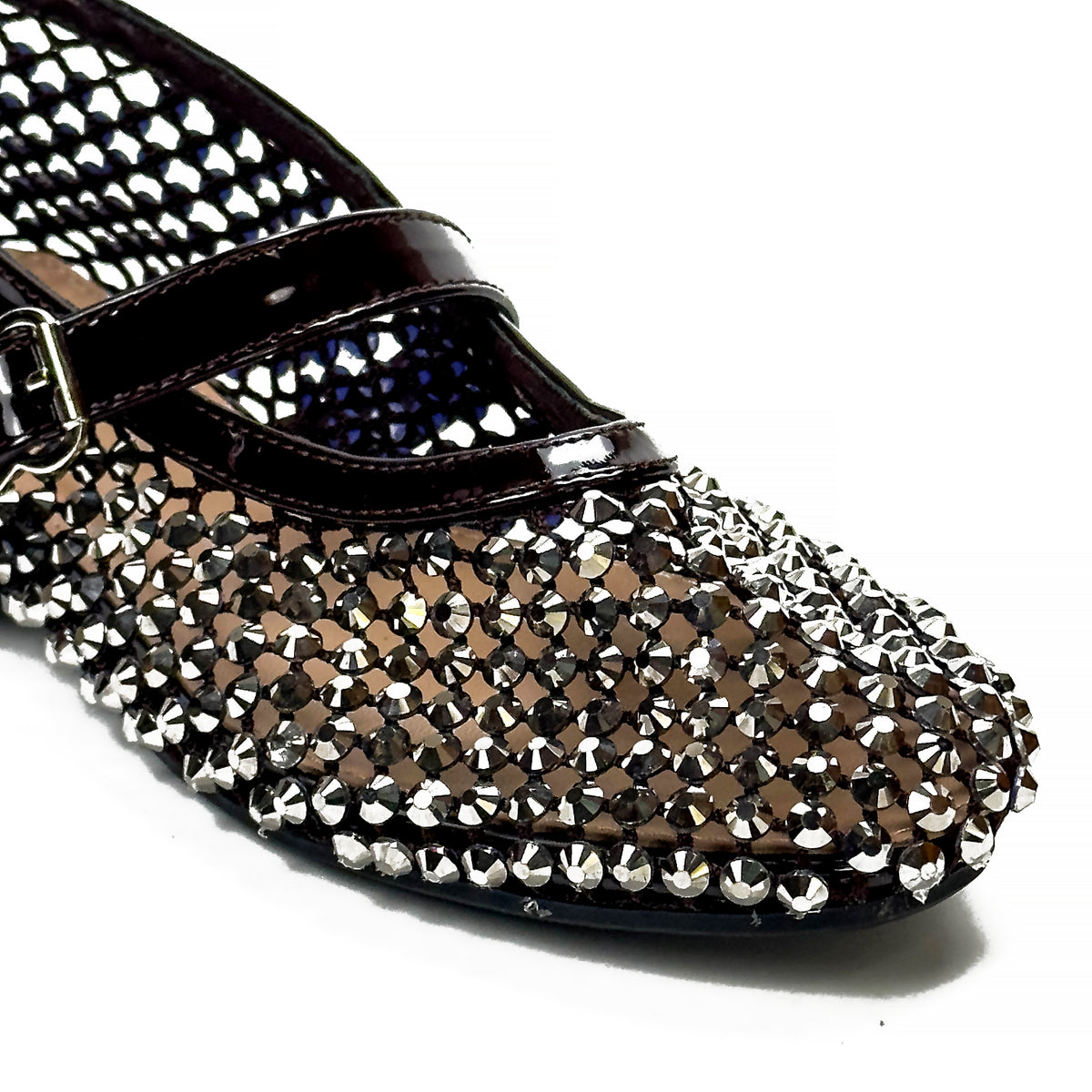 Ballerines Mary Jane à Strass