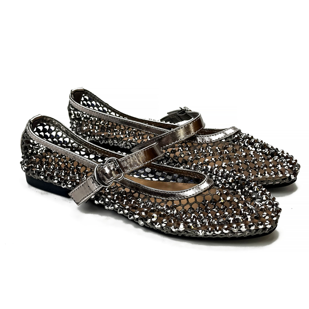 Ballerines Mary Jane à Strass