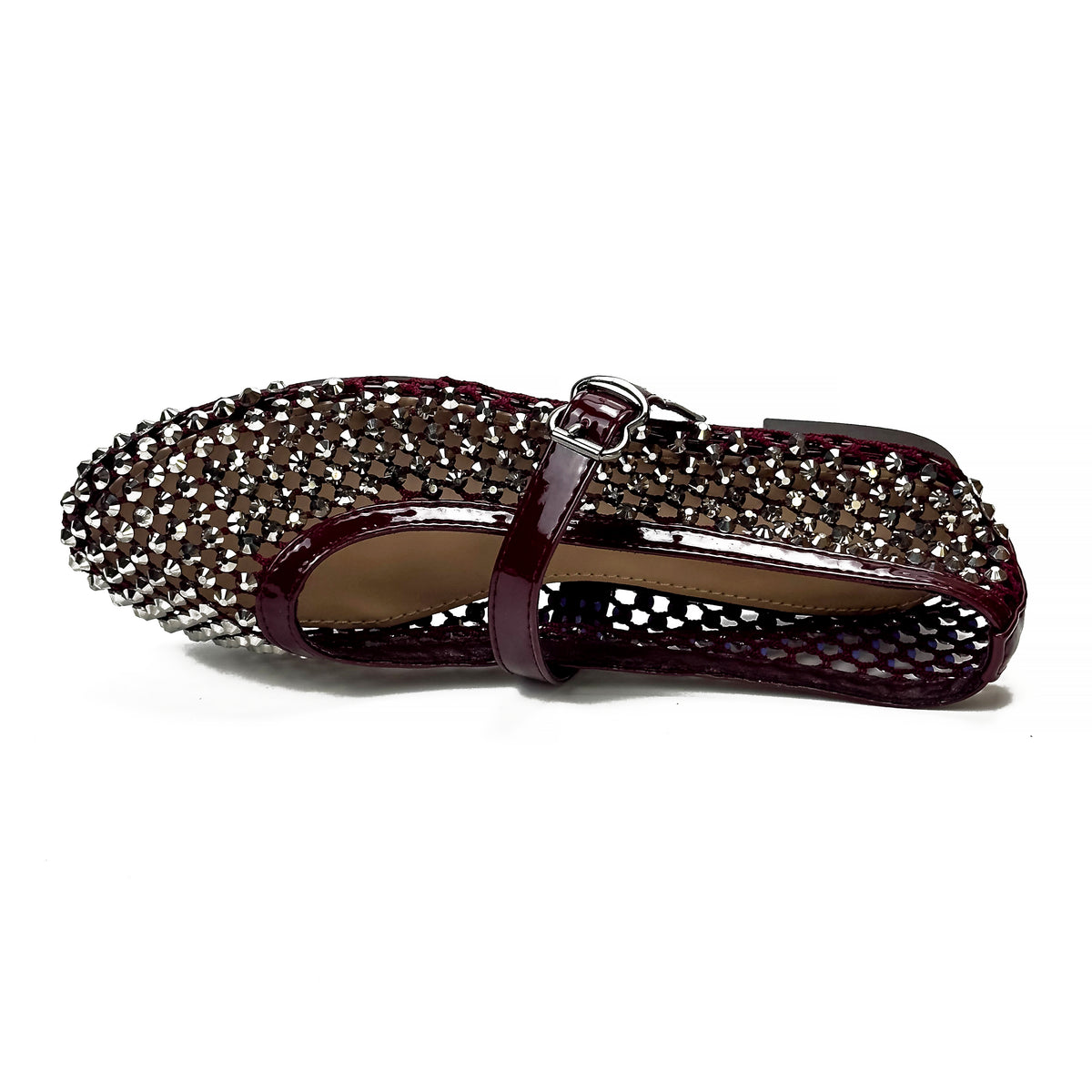 Ballerines Mary Jane à Strass