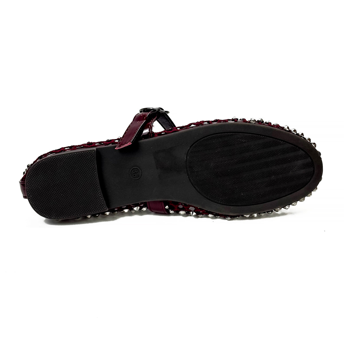 Ballerines Mary Jane à Strass