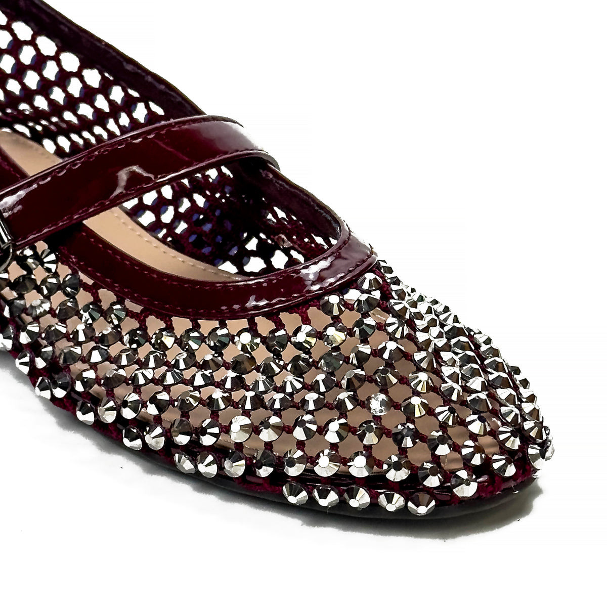 Ballerines Mary Jane à Strass