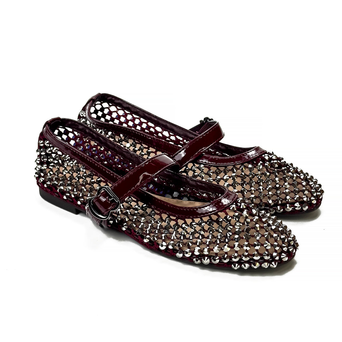 Ballerines Mary Jane à Strass