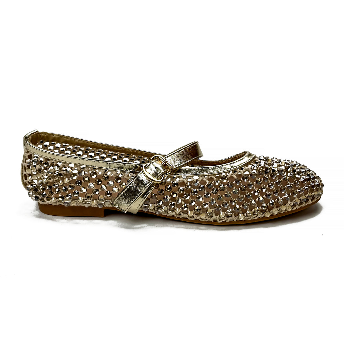 Ballerines Mary Jane à Strass