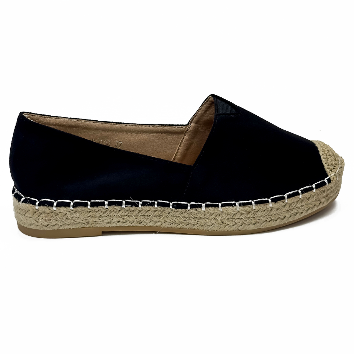 Espadrilles Plates Femmes en Suédine & Jute Tressé