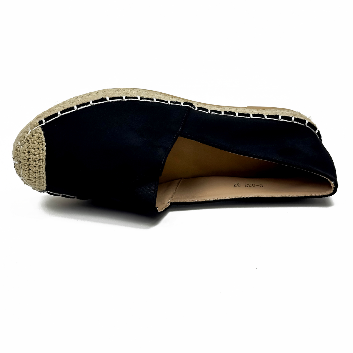 Espadrilles Plates Femmes en Suédine & Jute Tressé