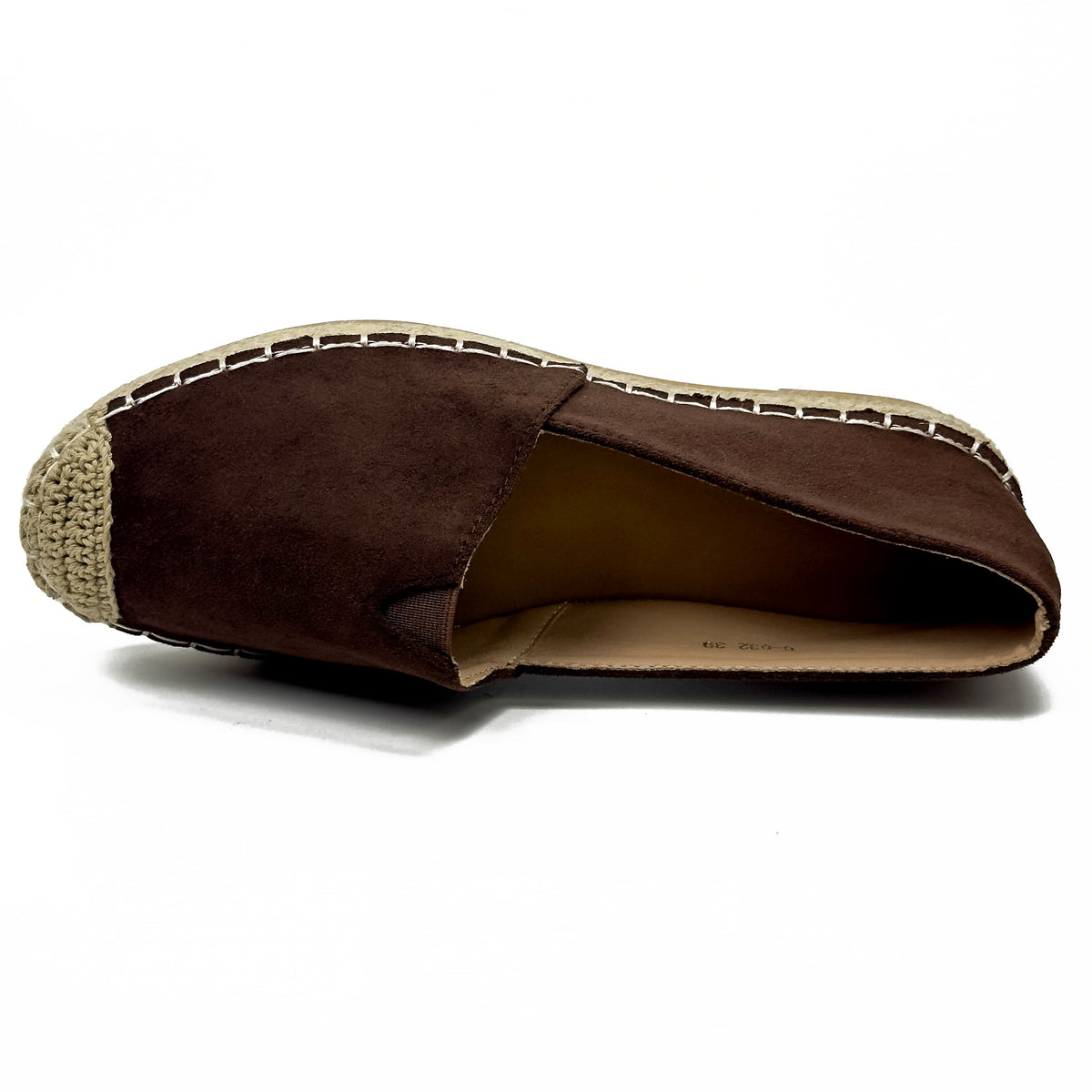Espadrilles Plates Femmes en Suédine & Jute Tressé