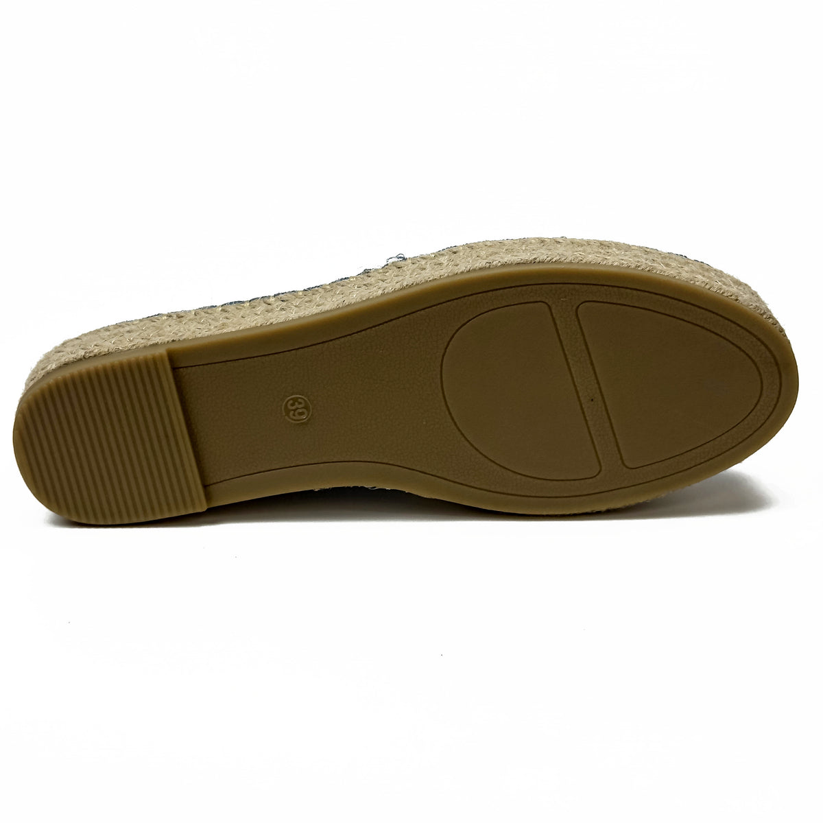 Espadrilles Compensées Plates en Suédine