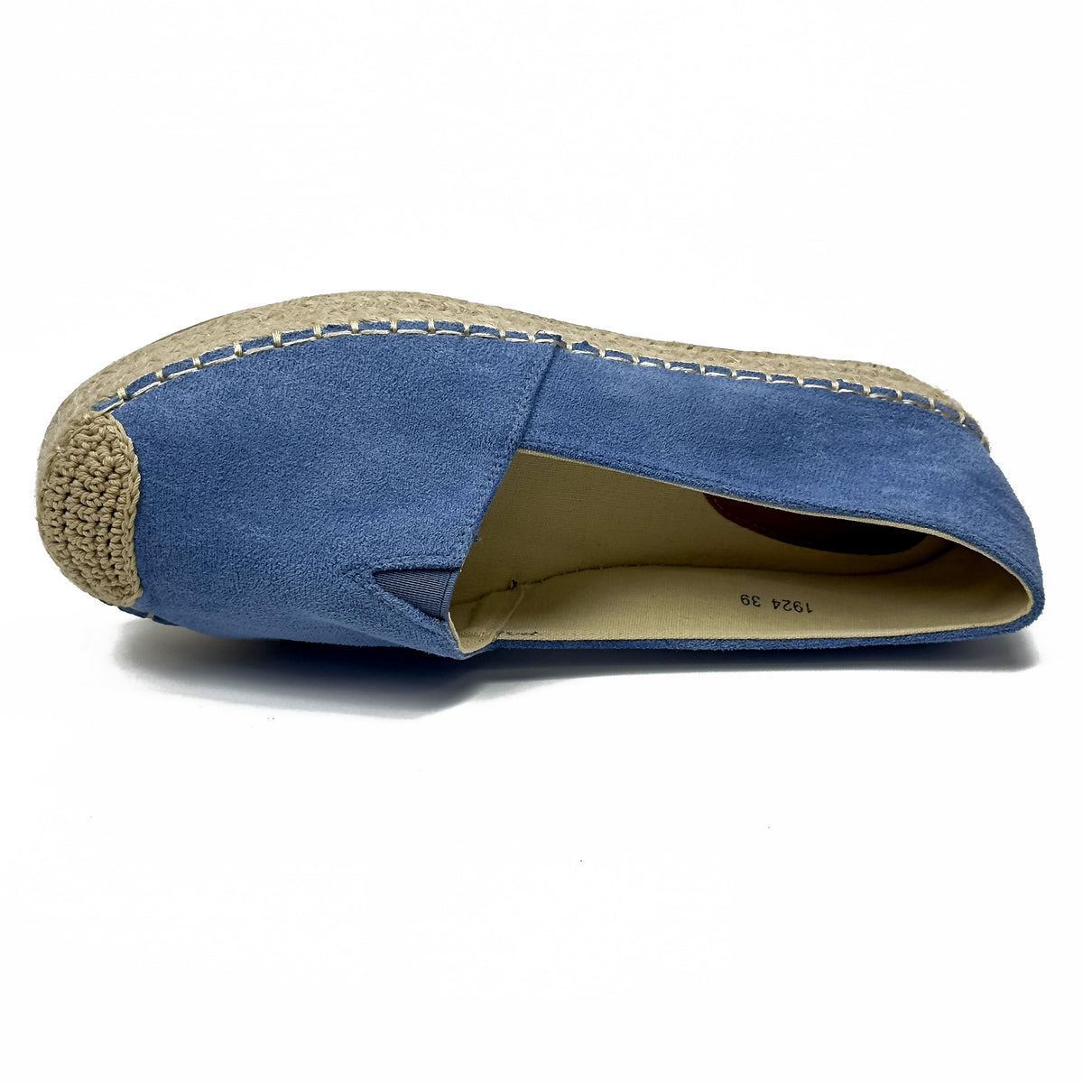 Espadrilles Compensées Plates en Suédine