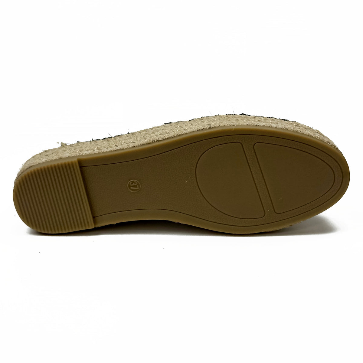 Espadrilles Compensées Plates en Suédine